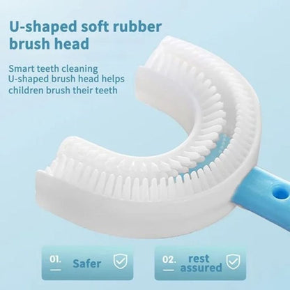 BUY 2 GET 1 FREE🎁360° Kids U-Shaped Toothbrush