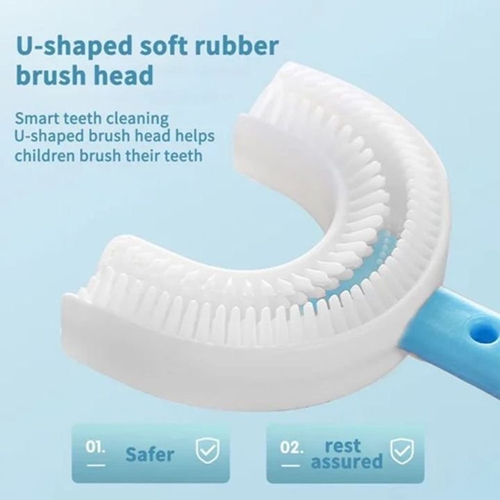 BUY 2 GET 1 FREE🎁360° Kids U-Shaped Toothbrush