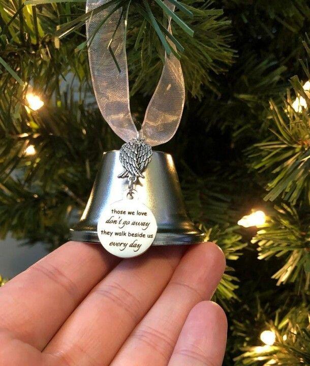 CHRISTMAS ORNAMENTS ANGEL WINGS BELL--MEMORIAL CHRISTMAS GIFT