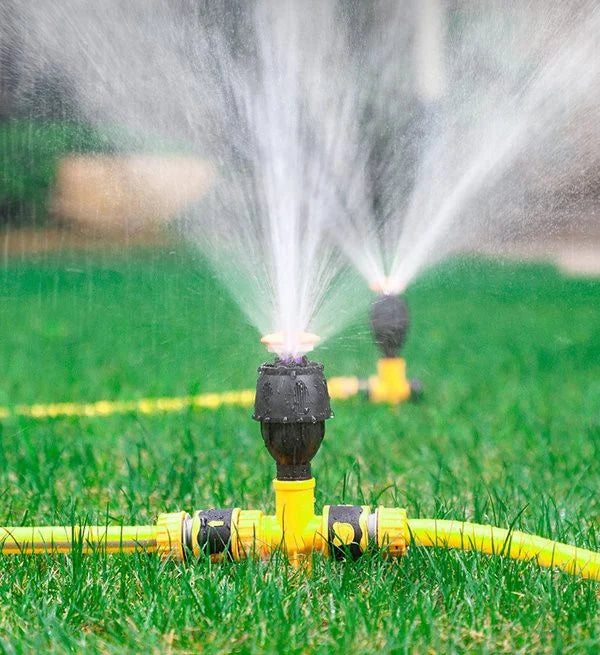 🔥360° Rotation Auto Irrigation System Garden Lawn Sprinkler Patio,Coverage Diameter 65ft