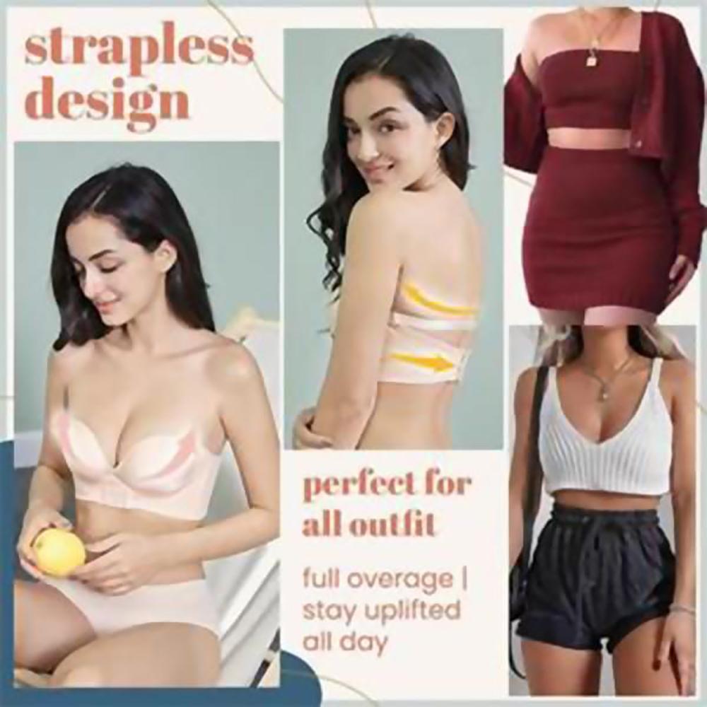 INVISIBLE STRAPLESS SUPER PUSH UP BRA