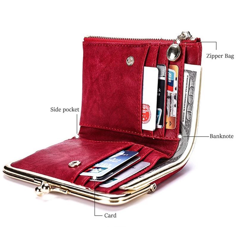 Zips Wallets - Women's Wallet Card Holder Zipper Coin Pocket