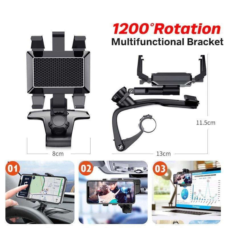 ??1200 Degree Rotation?? Universal Car Dashboard Phone Holder