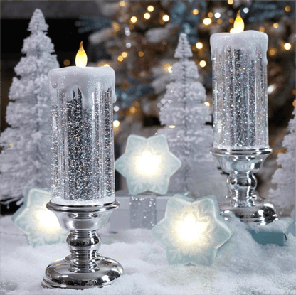 LED Christmas Candles With Pedestal🕯🕯🕯