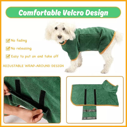 Christmas Sale 50% OFF-Super absorbent pet bathrobe (Free Shipping Over Two Piece）