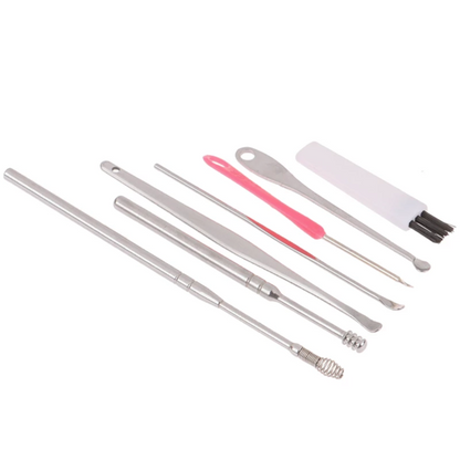 Set Smart Ear Wax Pickers Stainless Steel (7Pcs/set)