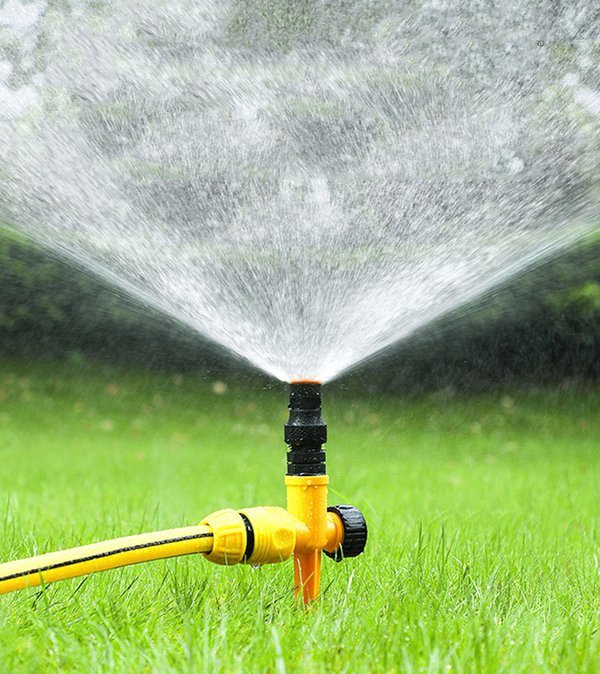 🔥360° Rotation Auto Irrigation System Garden Lawn Sprinkler Patio,Coverage Diameter 65ft