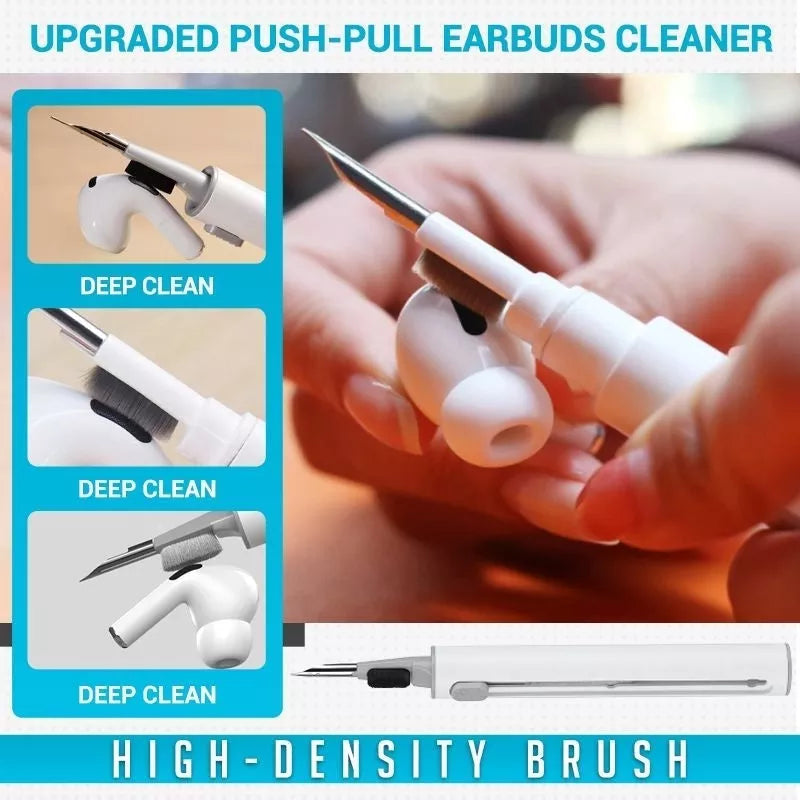 Upgraded Push-Pull Earbuds Cleaner