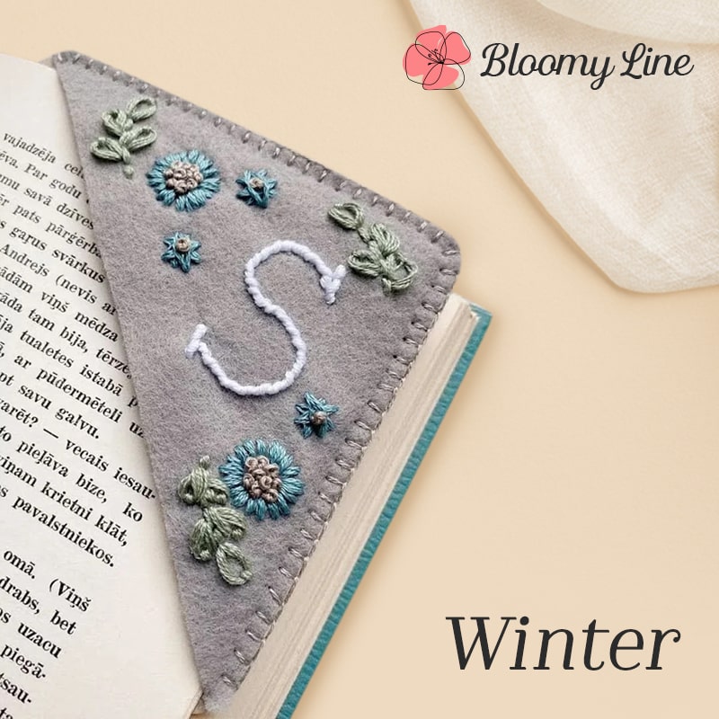 (🎁🎄CHRISTMAS EARLY SALE )Personalized hand embroidered corner bookmark