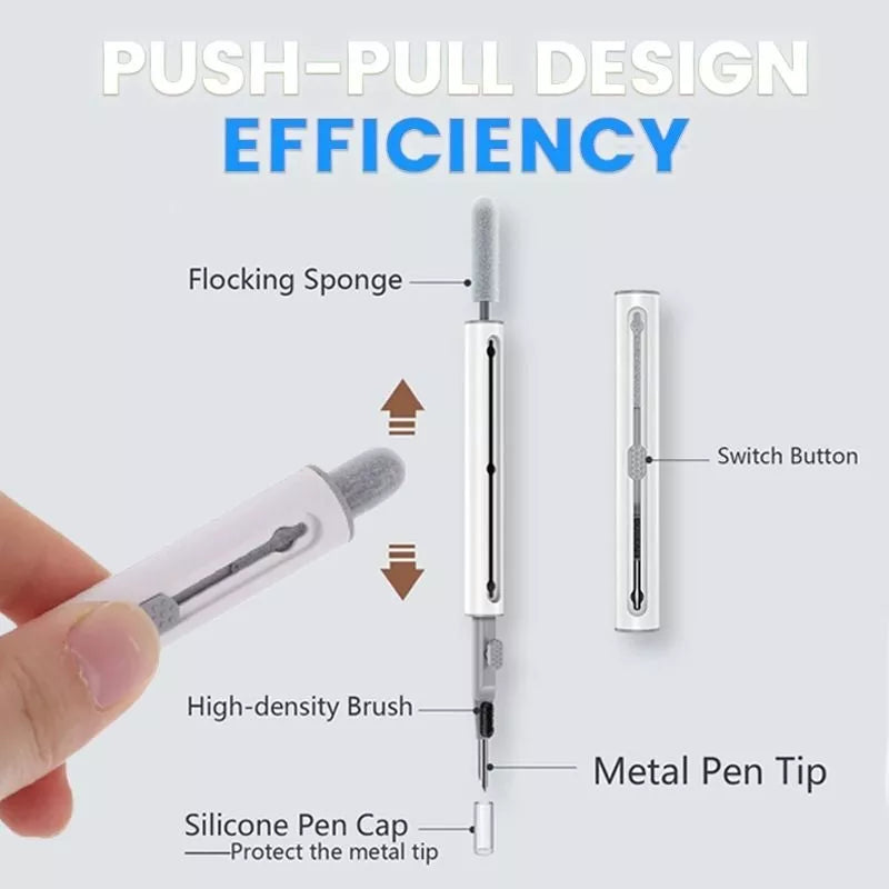 Upgraded Push-Pull Earbuds Cleaner