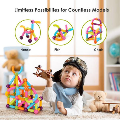 Magnetic Balls and Rods Set , Educational Magnet Building Blocks