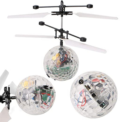 Toys Sensor Flying Ball with LED Disco ball Luminous Electronic Infrared Induction Aircraft RC Helicopter for Gift