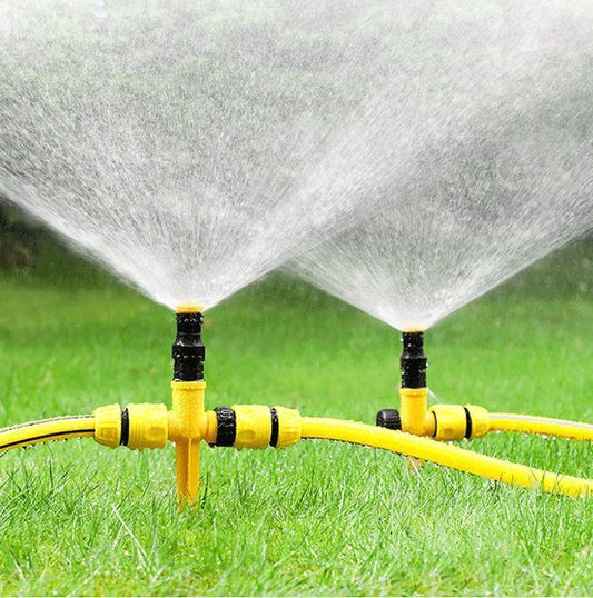 🔥360° Rotation Auto Irrigation System Garden Lawn Sprinkler Patio,Coverage Diameter 65ft