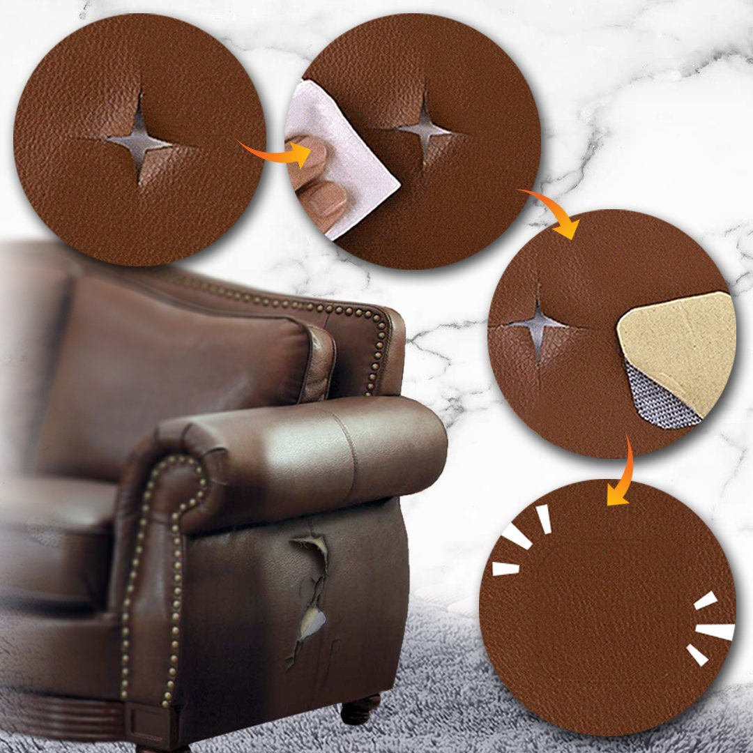 Lia Leather Repair Patch For Sofa, Chair, Car Seat & More