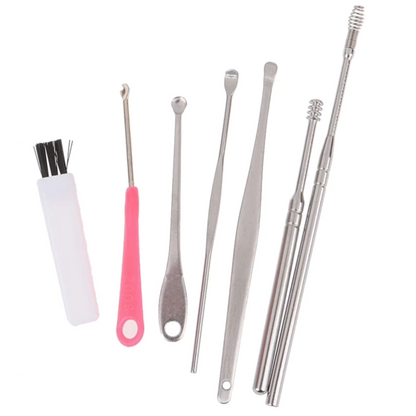 Set Smart Ear Wax Pickers Stainless Steel (7Pcs/set)