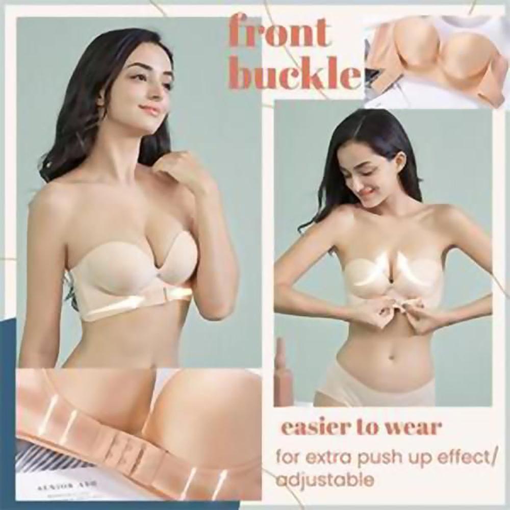 INVISIBLE STRAPLESS SUPER PUSH UP BRA