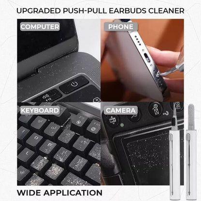 Upgraded Push-Pull Earbuds Cleaner