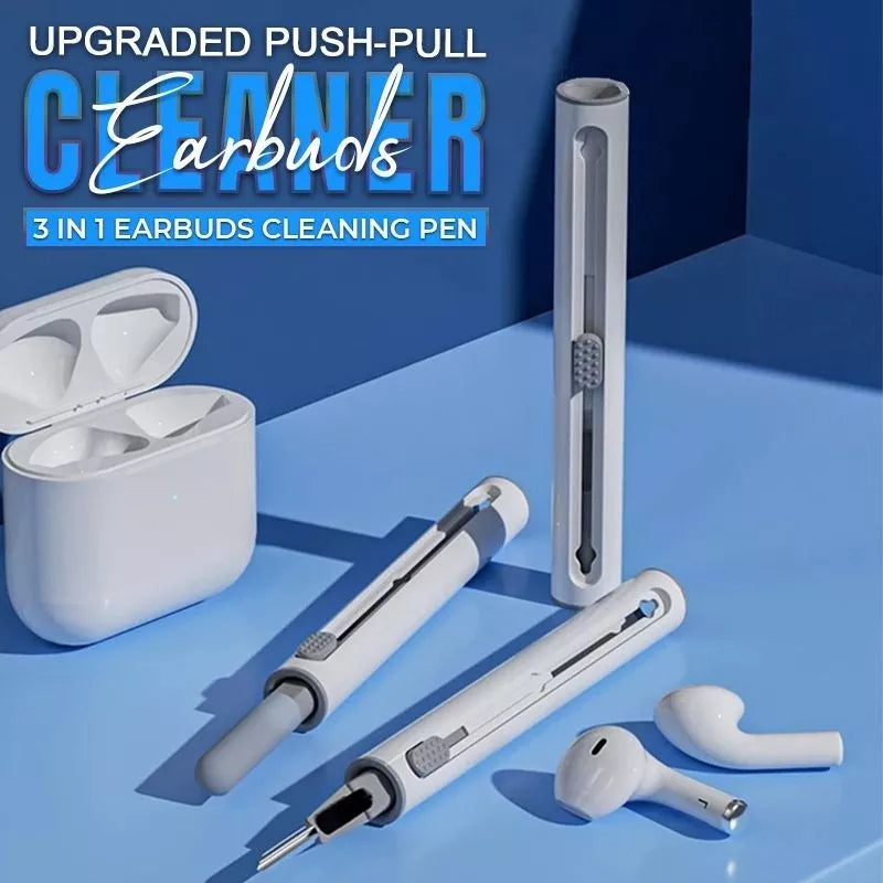 Upgraded Push-Pull Earbuds Cleaner