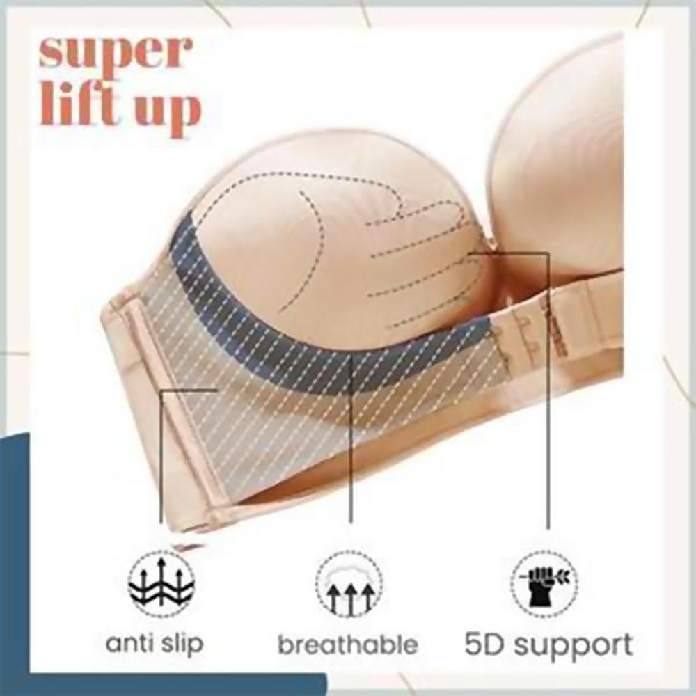 INVISIBLE STRAPLESS SUPER PUSH UP BRA