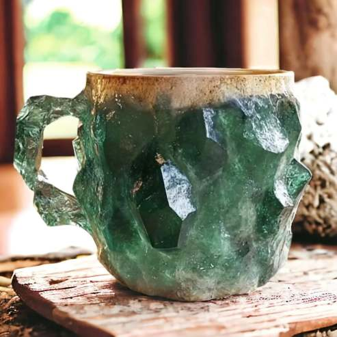 (🌲Early Christmas Sale ) ✨️2024 New Mineral Crystal Coffee Mugs☕