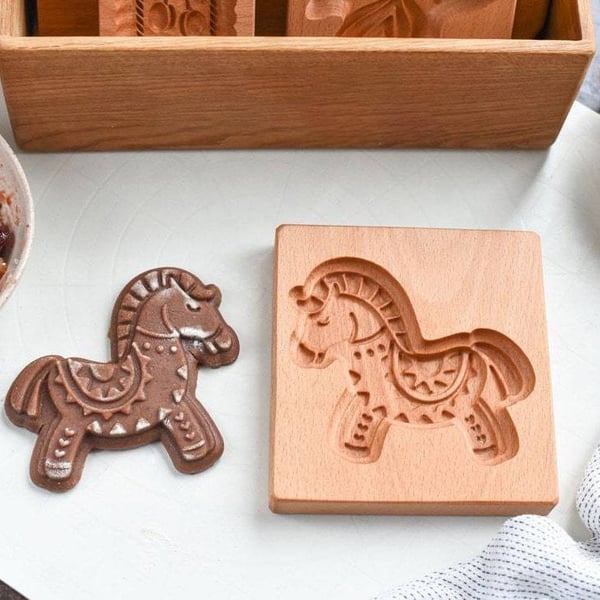 (🎁Early Christmas Sale- 49% OFF🎁)Wood Patterned Cookie Cutter - Embossing Mold For Cookies