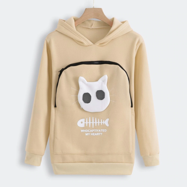 Fluffsy Cat And Dog Pouch Hoodie (Unisex)