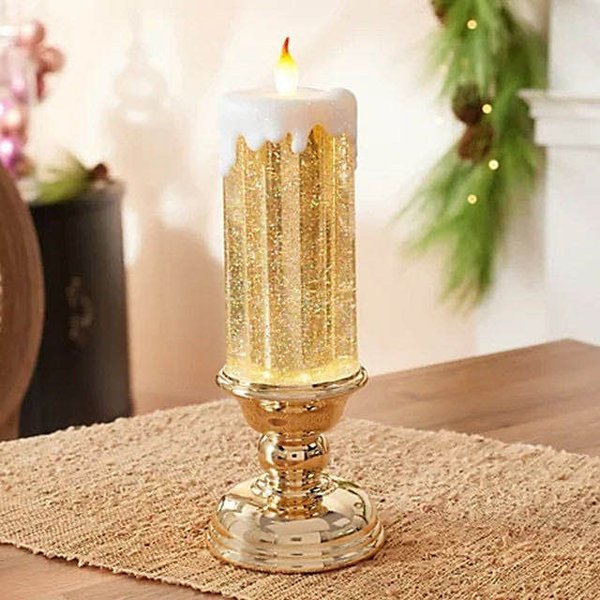 LED Christmas Candles With Pedestal🕯🕯🕯