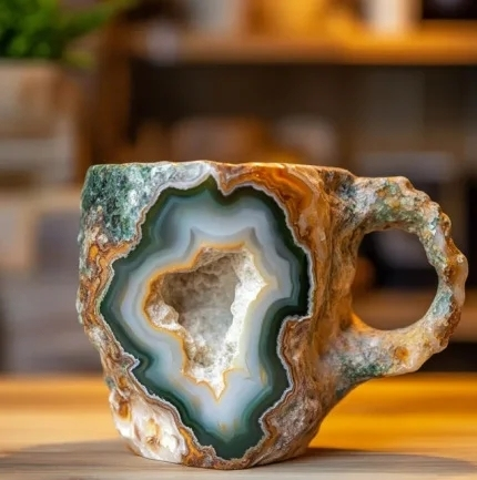 (🌲Early Christmas Sale ) ✨️2024 New Mineral Crystal Coffee Mugs☕