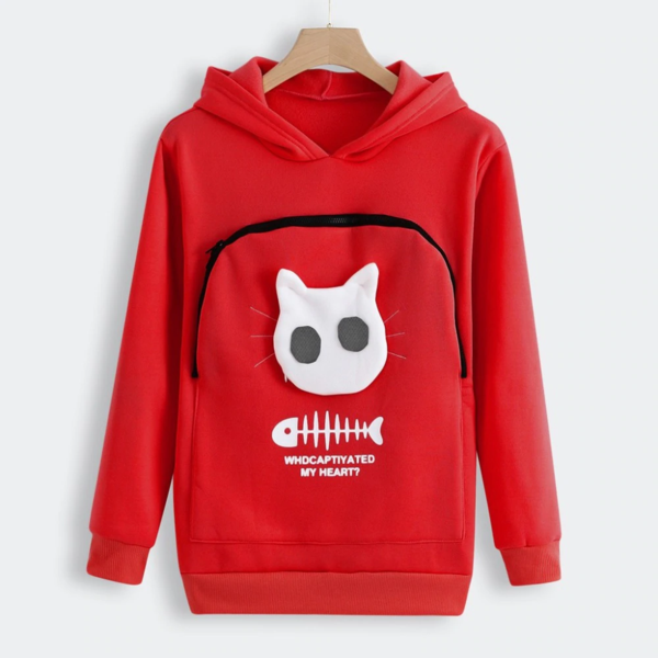 Fluffsy Cat And Dog Pouch Hoodie (Unisex)